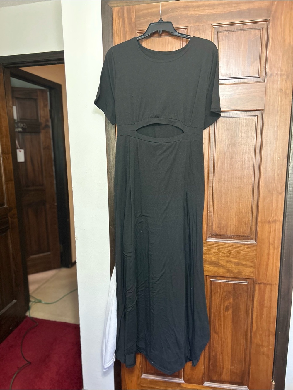 torrid Black Maxi Dress with Front Cutout